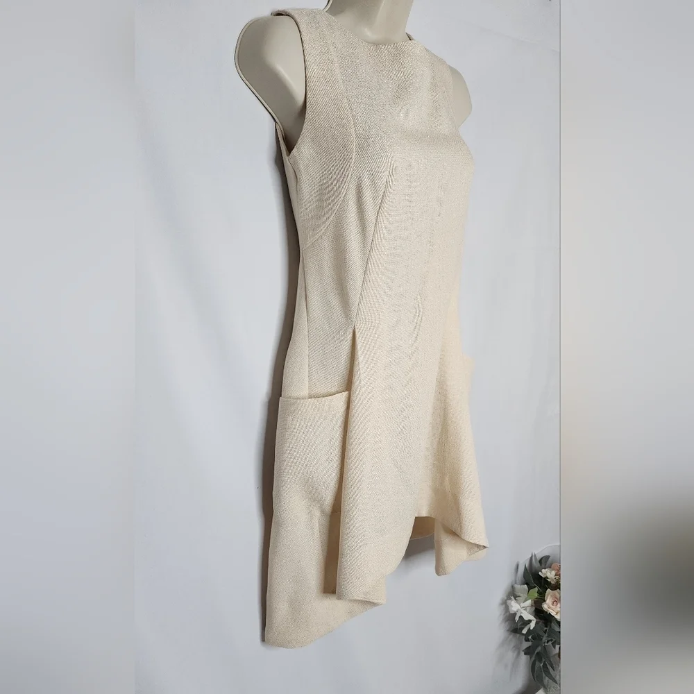 🔥NEW🔥 Cream Asymmetrical Cocktail/Summer Dress